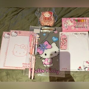 Brand New Bundle of Hello Kitty Pink Stationery & Adorable Add On’s, See Below 💕